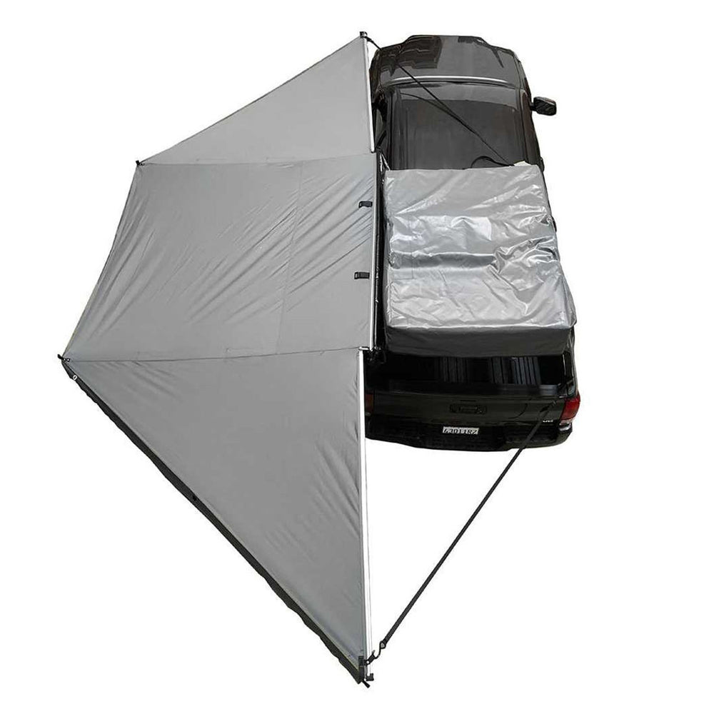 Nomadic Awning 180 Degree - Dark Gray Cover With Black Cover top