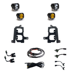 GMC 2500/3500 (20-On) Clear Spot/Amber W/C Fog Pocket Kit