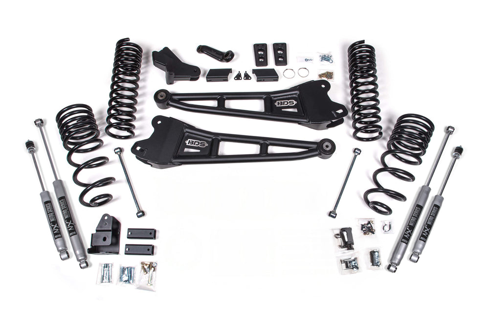 4 Inch Lift Kit w/ Radius Arm | Ram 2500 (25-26) 4WD | Diesel - FOX 2.5 Performance Series HTO