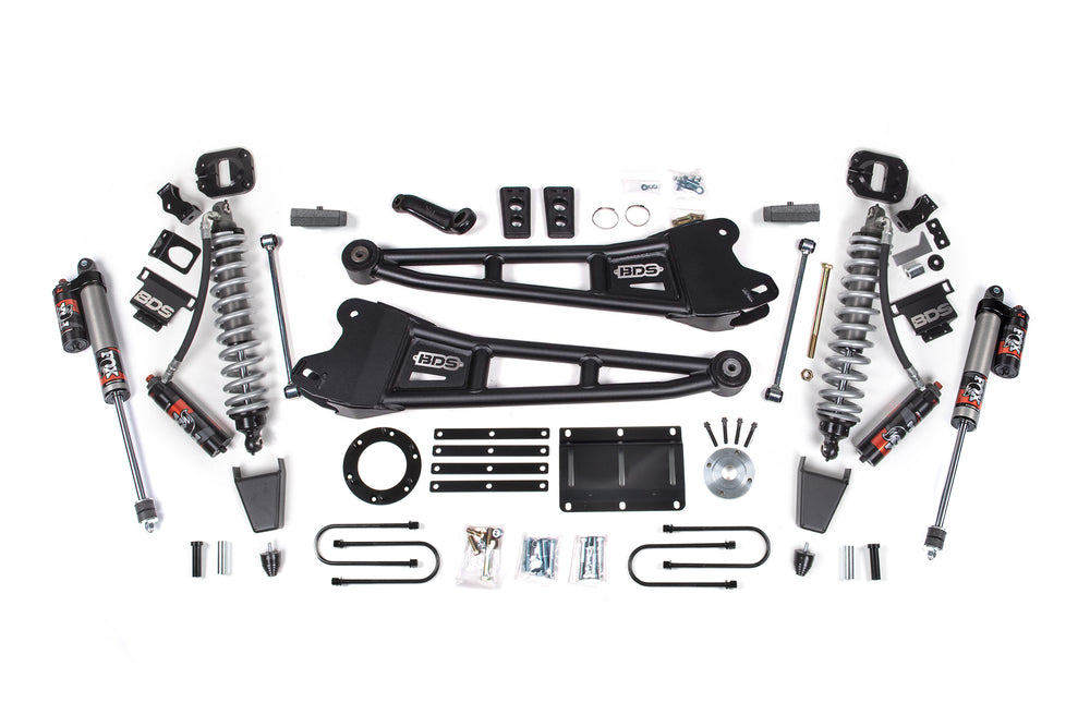 6 Inch Lift Kit w/ Radius Arm | FOX 2.5 Coil-Over Conversion - Performance Elite | Ram 3500 (13-18) 4WD | Diesel - Block Kit / Rubber Bump Stop / 8 Bolt
