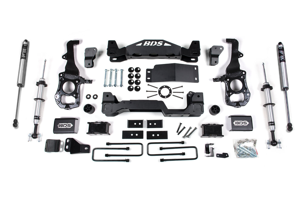 4 Inch Lift Kit | FOX 2.0 Strut | Ford F150 (21-26) 4WD - 2 Inch Block Kit