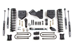 4 Inch Lift Kit | Ford F250/F350 Super Duty (05-07) 4WD | Diesel - Block Kit With Factory Overload / NX2 Nitro Series