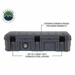 D.B.S. - Dark Grey 117 QT Dry Box With Drain and Bottle Opener