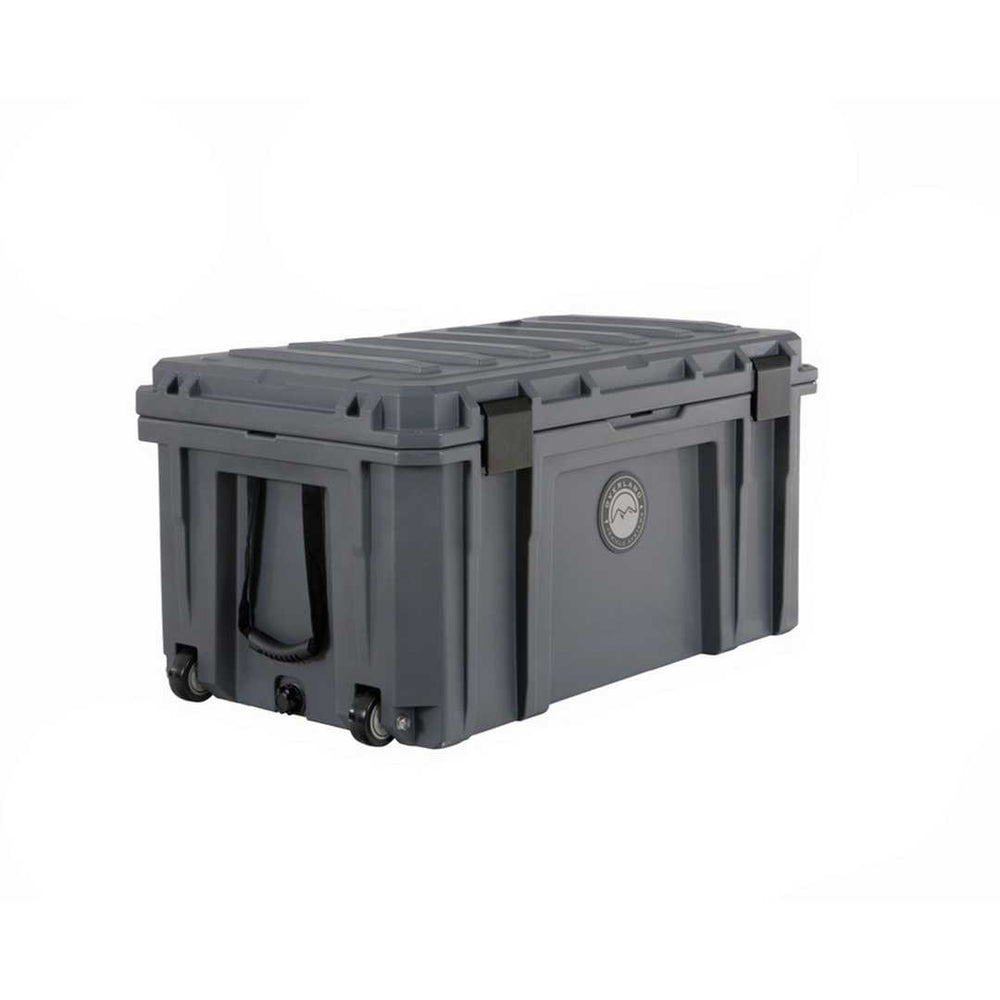 D.B.S. - Dark Grey 169 QT Dry Box with Wheels, Drain, and Bottle Opener