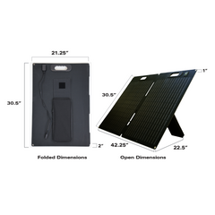 Expion360 120W Portable Foldable Solar Panel for RV & Off-Grid Use