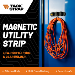 Tack Strap Magnetic Utility Strip – Tool & Gear Organizer with Hooks (10 lb Capacity) – image 2