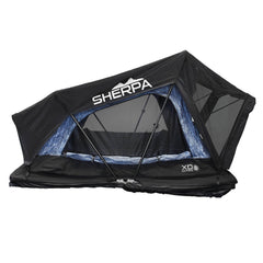 XD Sherpa Soft Shell Roof Top Tent - Grey Body & Black Rainfly Side