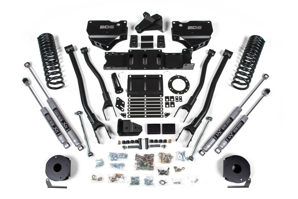 4 Inch Lift Kit w/ 4-Link | Ram 2500 w/ Rear Air Ride (19-24) 4WD | Gas - NX2 Nitro Series