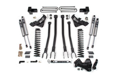 BDS Suspension FOX 2.5 Performance Elite 5 Inch 4 Link Lift Kit Ford F350 Super Duty DRW 4WD Gas (2023-2026)