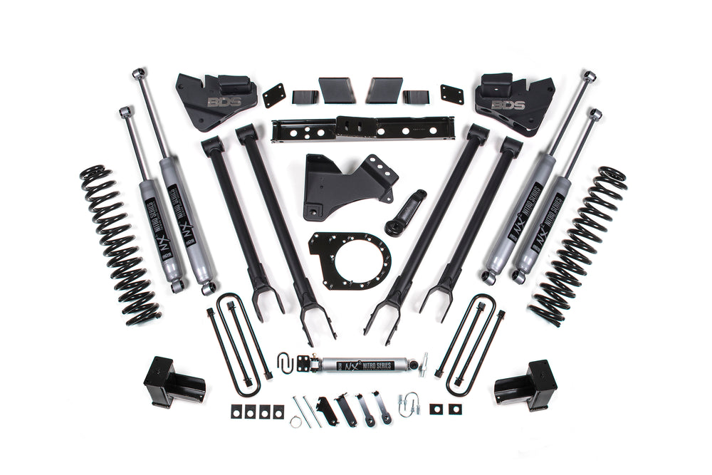 6 Inch Lift Kit | 4-Link Conversion | Ford F250/F350 Super Duty (17-19) 4WD | Diesel - Leaf Springs / FOX 2.0 Performance Series