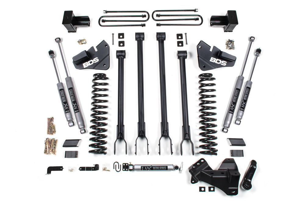 5 Inch Lift Kit w/ 4-Link | Ford F250/F350 Super Duty (20-22) 4WD | Gas - Leaf Springs / NX2 Nitro Series