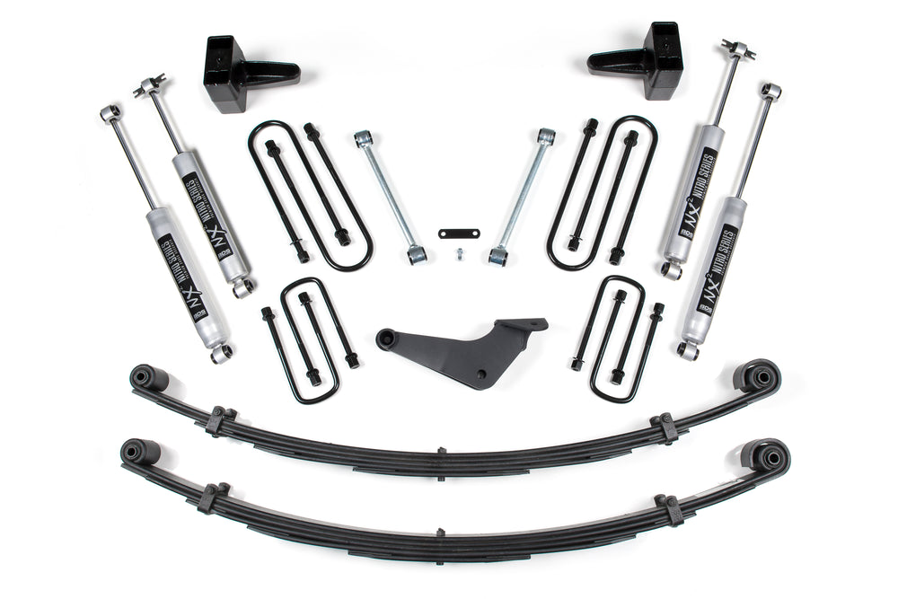 4 Inch Lift Kit | Ford F250/F350 Super Duty (99-04) 4WD - Square / Without Factory Overload / NX2 Nitro Series