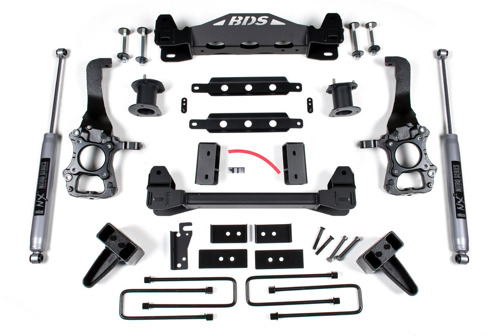6 Inch Lift Kit | Ford F150 (2014) 2WD - 4 Inch Block Kit / FOX 2.0 Performance Series