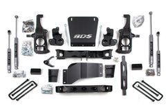 6.5 Inch Lift Kit | Chevy Silverado or GMC Sierra 2500HD/3500 (11-19) - 4 Inch Block Kit / NX2 Nitro Series