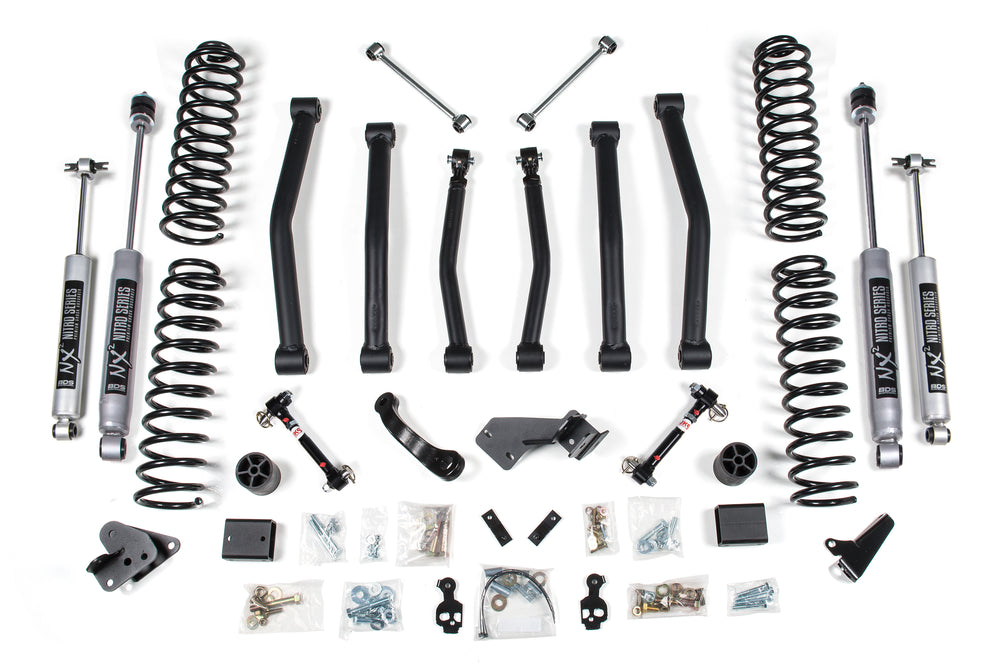 4.5 Inch Lift Kit | Jeep Wrangler JK (07-11) 4-Door - FOX 2.0 Performance Series / Disconnects