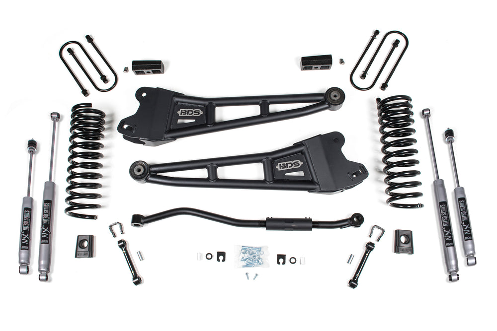 3 Inch Lift Kit w/ Radius Arm | Ram 3500 (19-24) 4WD | Diesel - Without Factory Rear Overload Leaf / FOX 2.0 Performance Series
