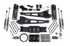 4 Inch Lift Kit w/ Radius Arm | 3 Inch Rear Block | Ram 3500 (19-24) 4WD | Diesel - Without Factory Rear Overload Leaf / 6 Bolt / NX2 Nitro Series