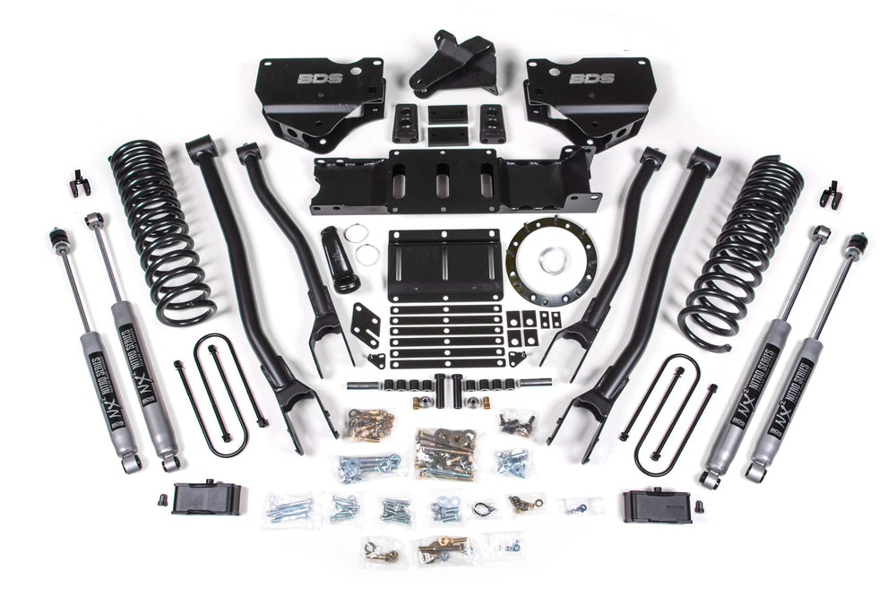 4 Inch Lift Kit w/ 4-Link | Ram 3500 (19-24) 4WD | Diesel - 8 Bolt / FOX 2.0 Performance Series