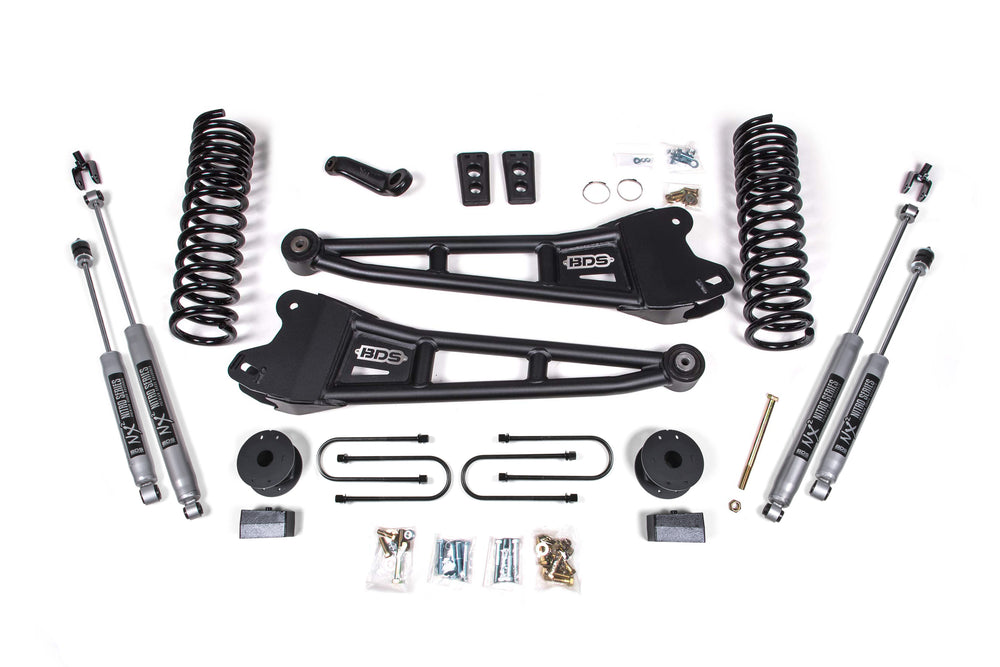 4 Inch Lift Kit w/ Radius Arm | Ram 3500 w/ Rear Air Ride (13-18) 4WD | Diesel - NX2 Nitro Series