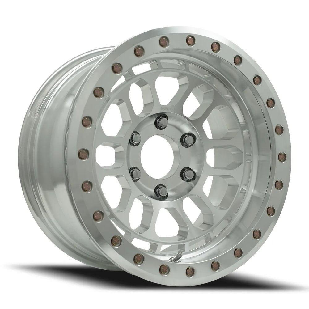 Reika R35 Rambler Beadlock wheel in Machined