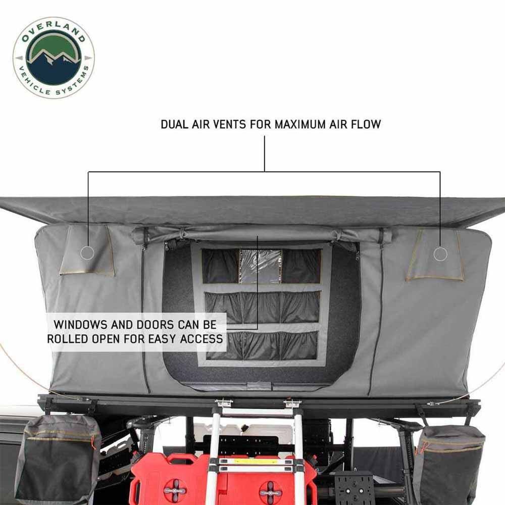 Sidewinder Aluminum Side Opening Roof Top Tent storage