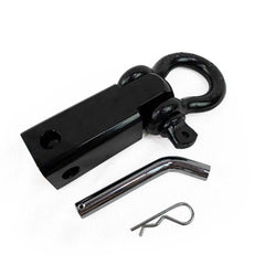 Receiver Mount Recovery Shackle 3/4" 4.75 Ton With Dual Hole Black Universal