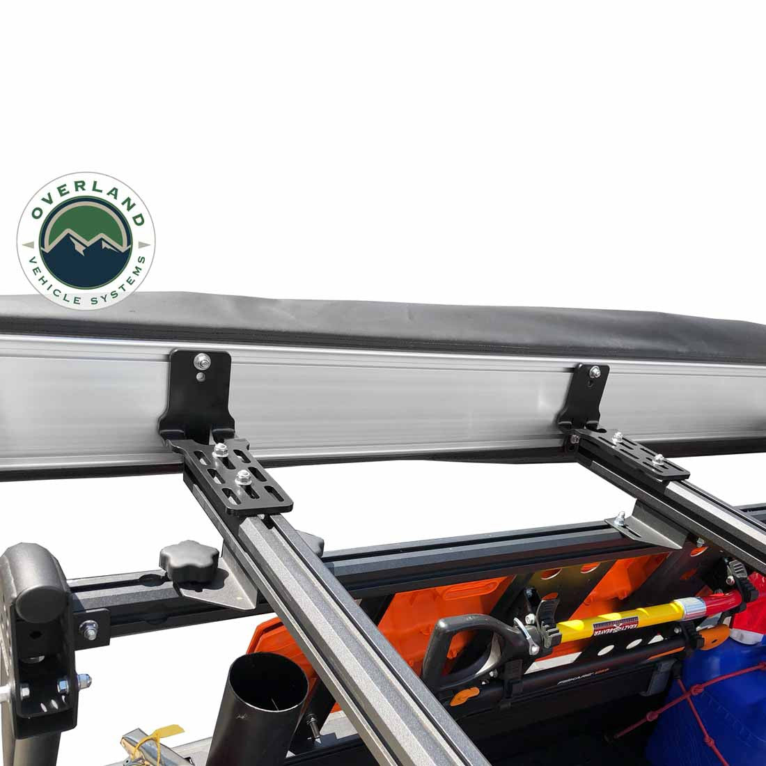 HD Nomadic 180 Degree Awning - Dark Grey with Black Travel Cover Universal