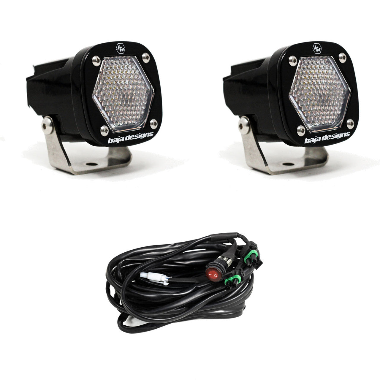 S1 Black LED Auxiliary Light Pod Pair - Universal – image 4