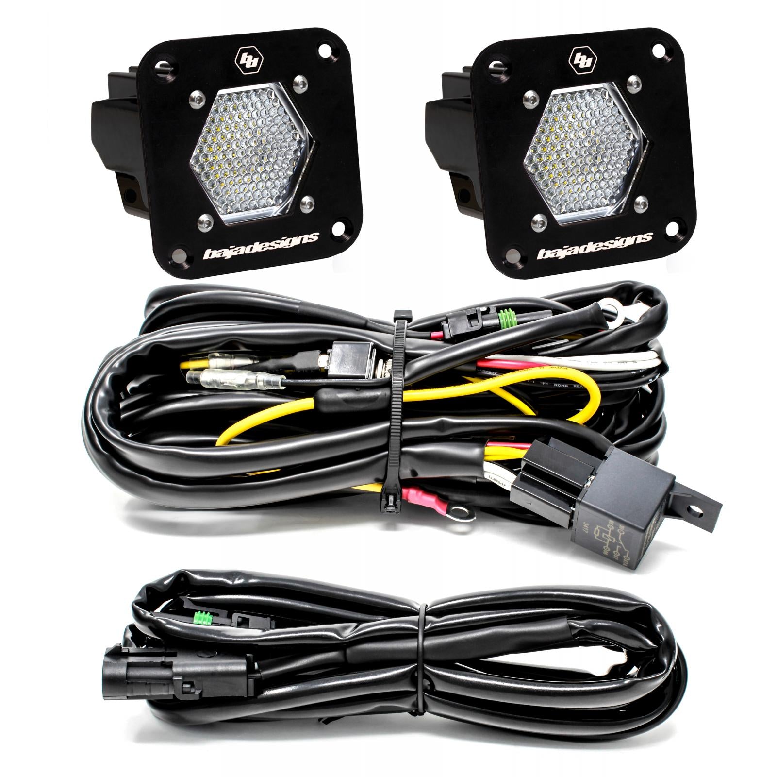 LED Light Pods S1 Pair LED Flush Mount Backup Kit