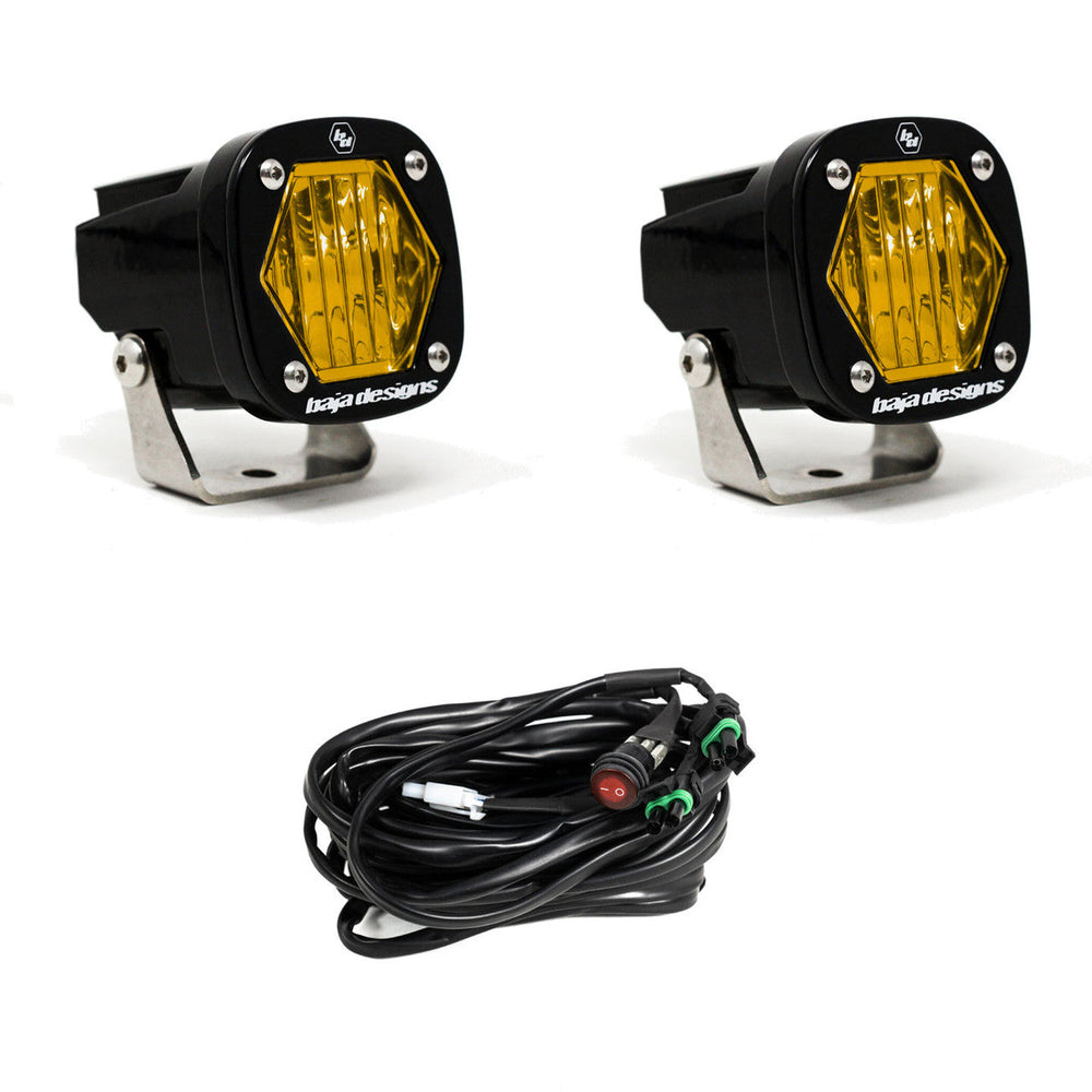 S1 Black LED Auxiliary Light Pod Pair - Universal – image 3