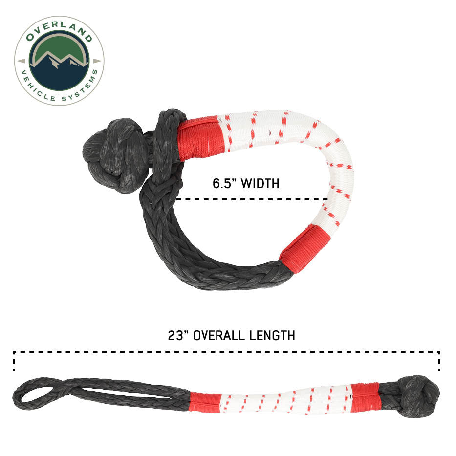Soft Shackle 3/8" x 23" 36,000 LB. with Loop & Abrasive Sleeve Side