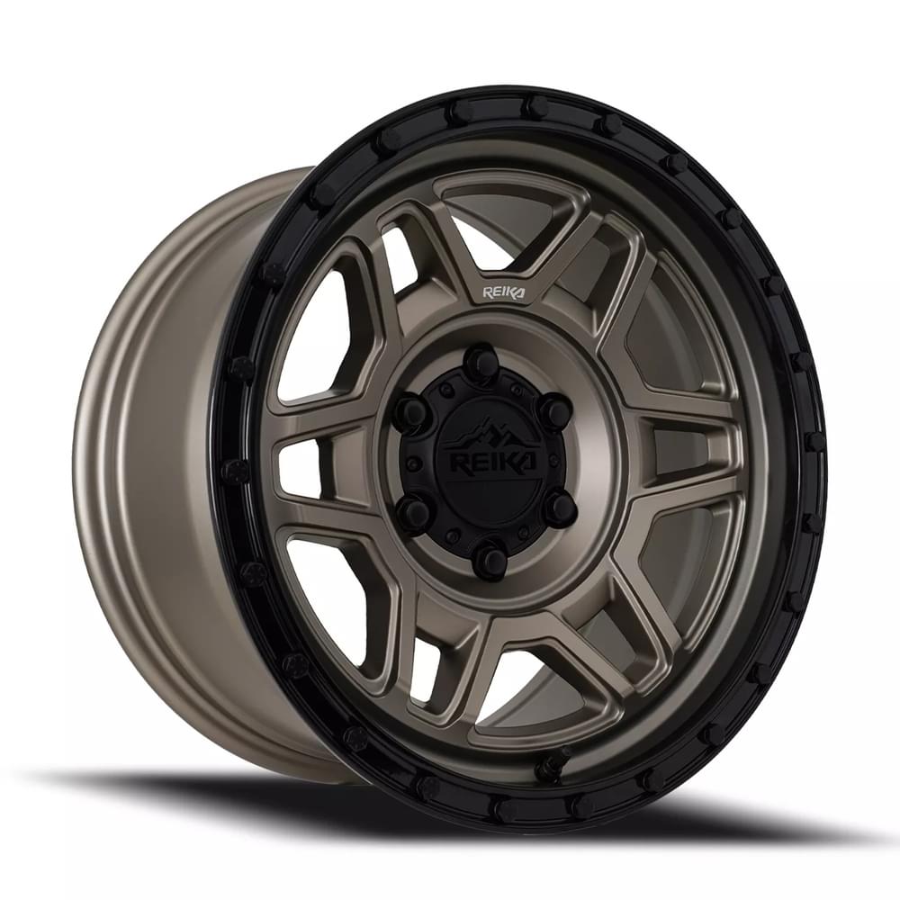 Reika R40 Trooper wheel in Satin Bronze / Satin Black Ring