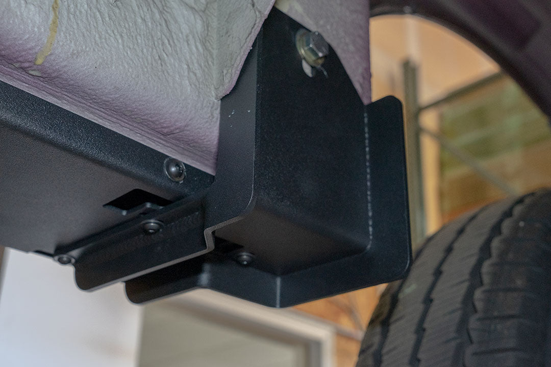 Van Compass Rocker Guards for Mercedes Sprinter AWD (2023–Up - 144" Wheelbase) – Heavy-Duty Side Protection & Step