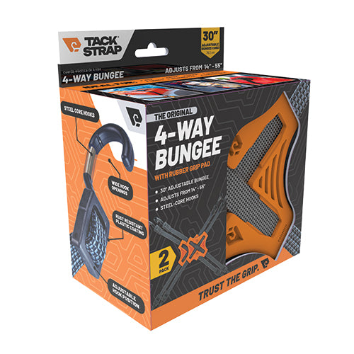 Tack Strap 4-Way Bungee with Rubber Grip – Adjustable Multi-Direction Tie-Down System – image 6