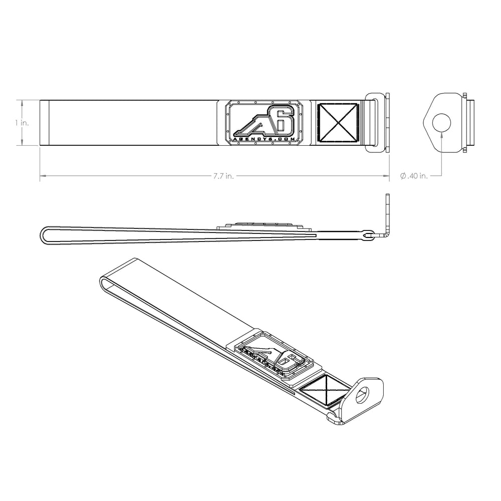 (3rd/4th GEN) Toyota 4Runner Rear Lift Gate Hatch Pull Assist Strap (RED) – image 4