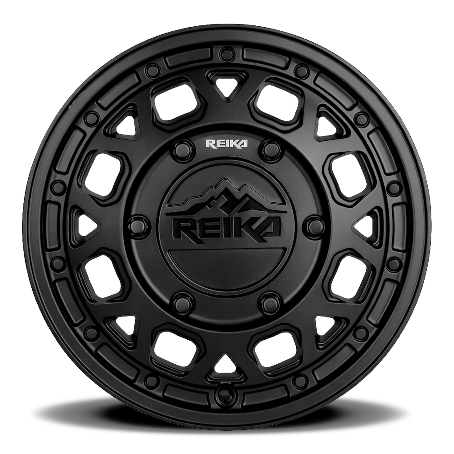 Reika R45V Marauder Super Single wheel in Satin Black – face view