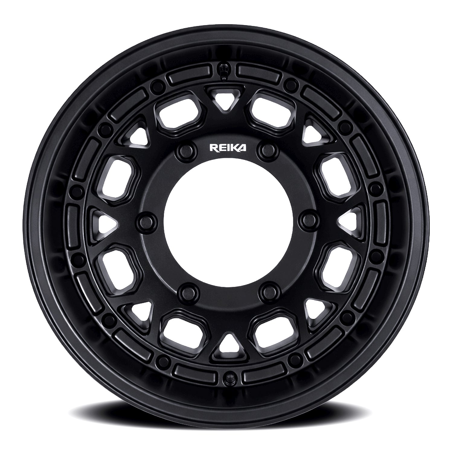 Reika R45V Marauder Super Single wheel in Satin Black – face view