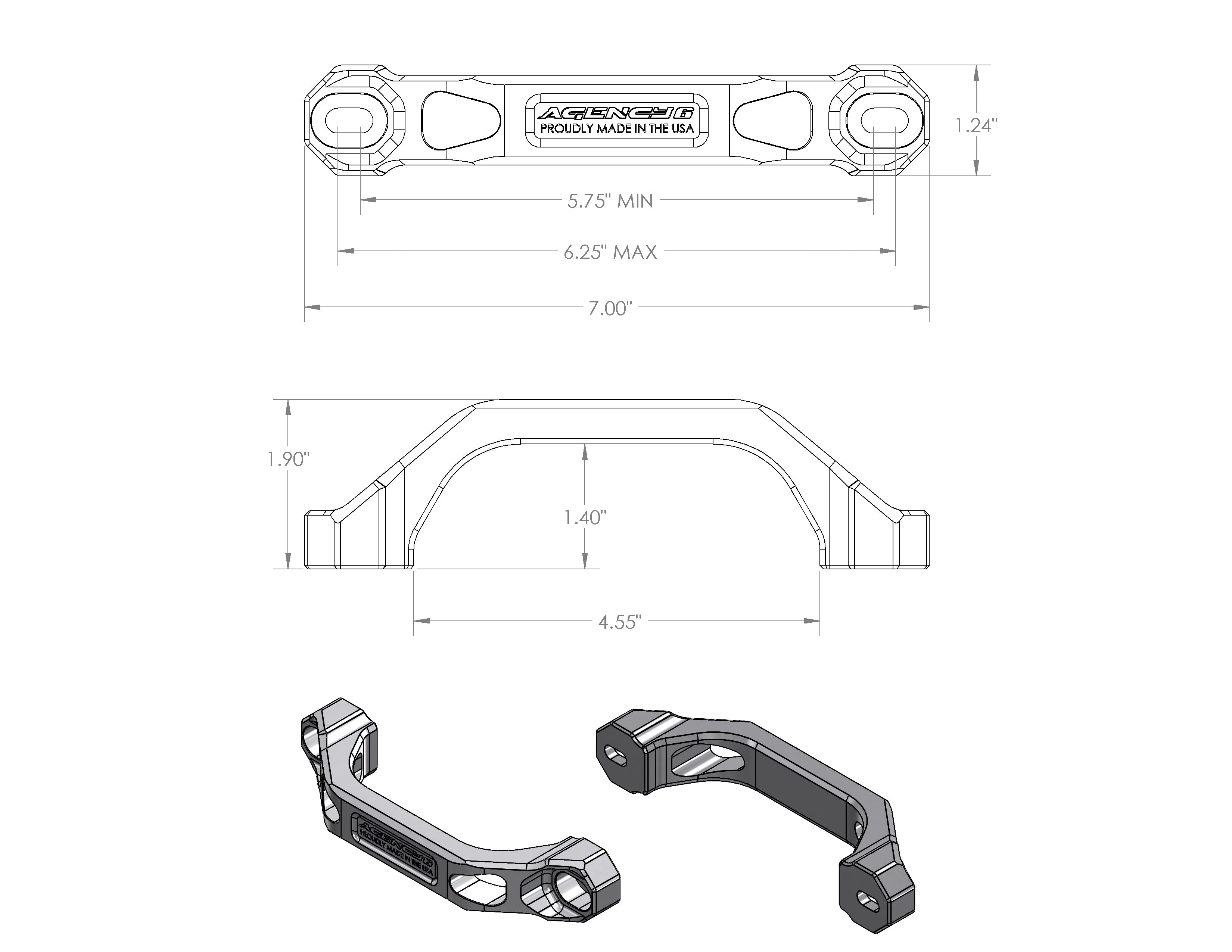 6" Billet Grab Handles - Pair – image 12