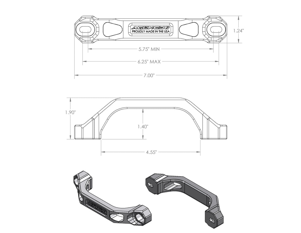 6" Billet Grab Handles - Pair – image 12