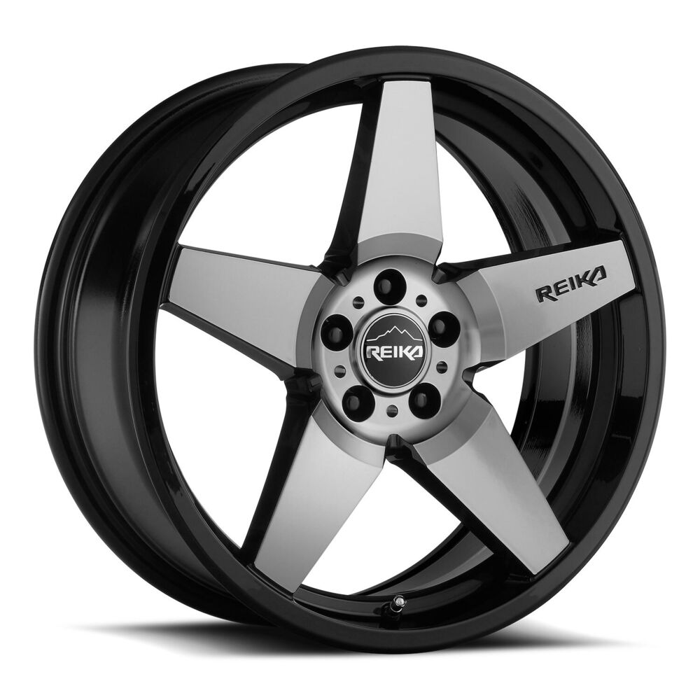 Reika R15 Seeker wheel in Gloss Black Machine Face