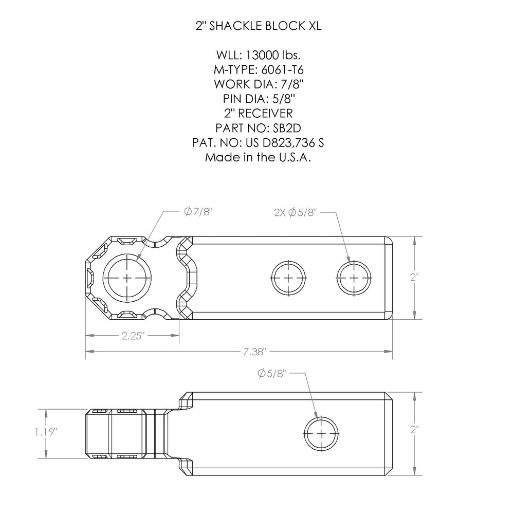 Shackle Block 2" Assembly – image 3
