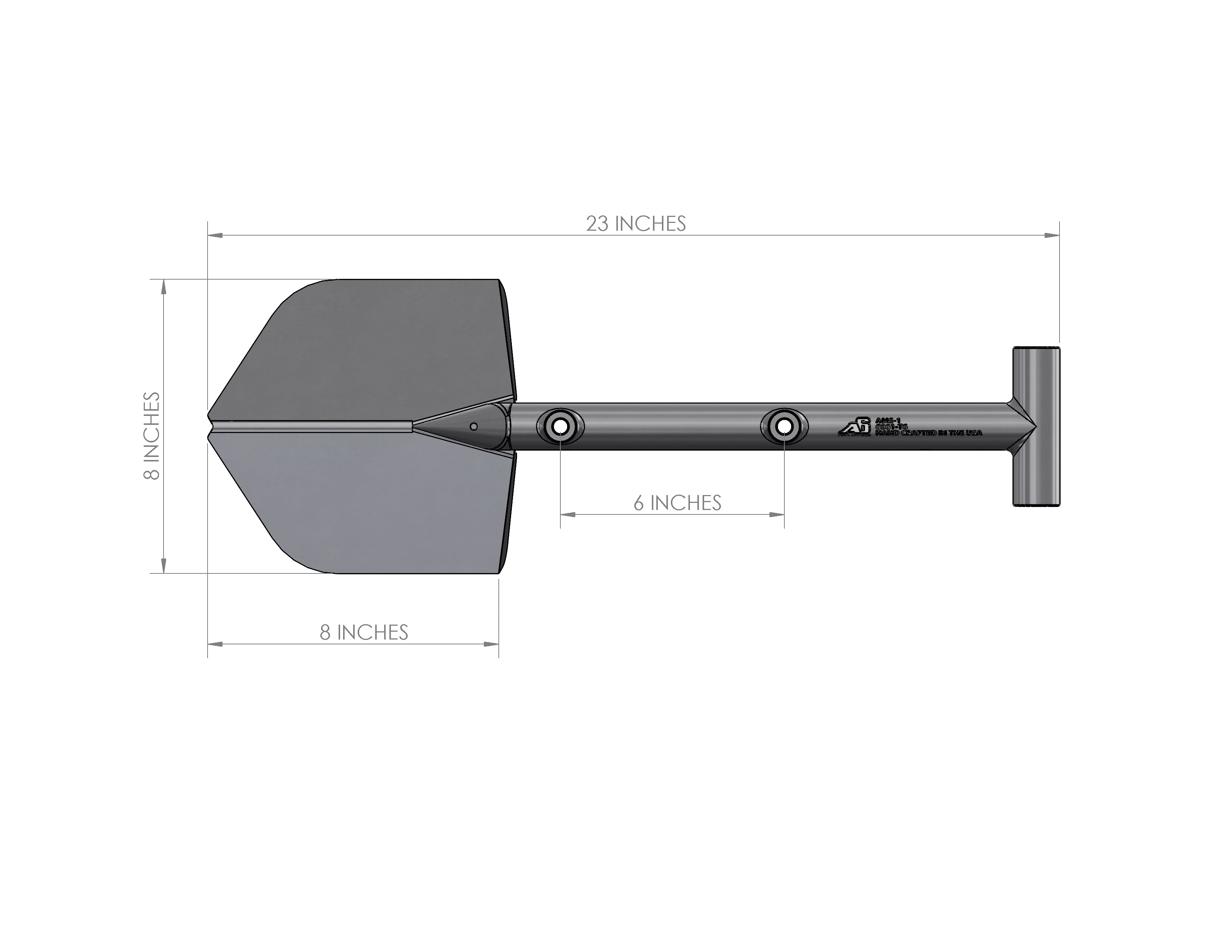 A6™ Adventure Mini Shovel (AMS-1) - Orange – image 6