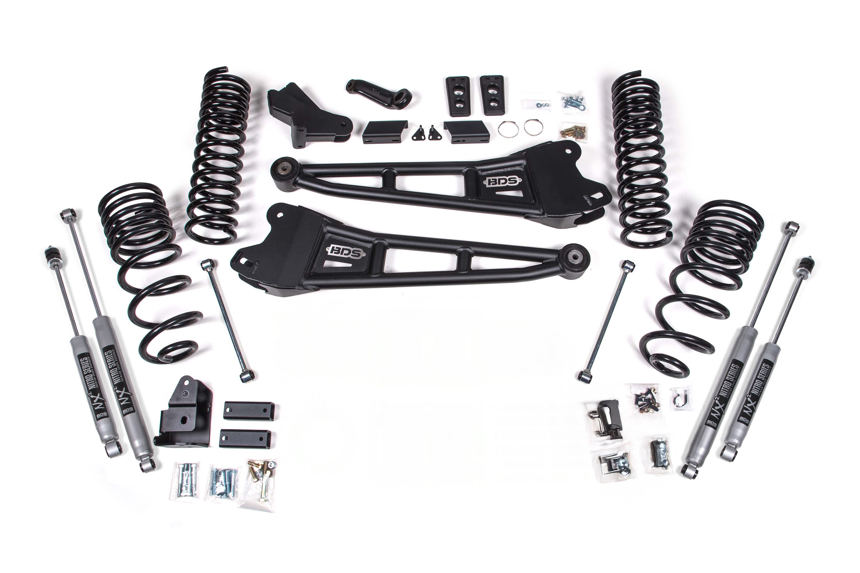 4 Inch Lift Kit w/ Radius Arm | Ram 2500 (25-26) 4WD | Diesel - FOX 2.5 Performance Series HTO