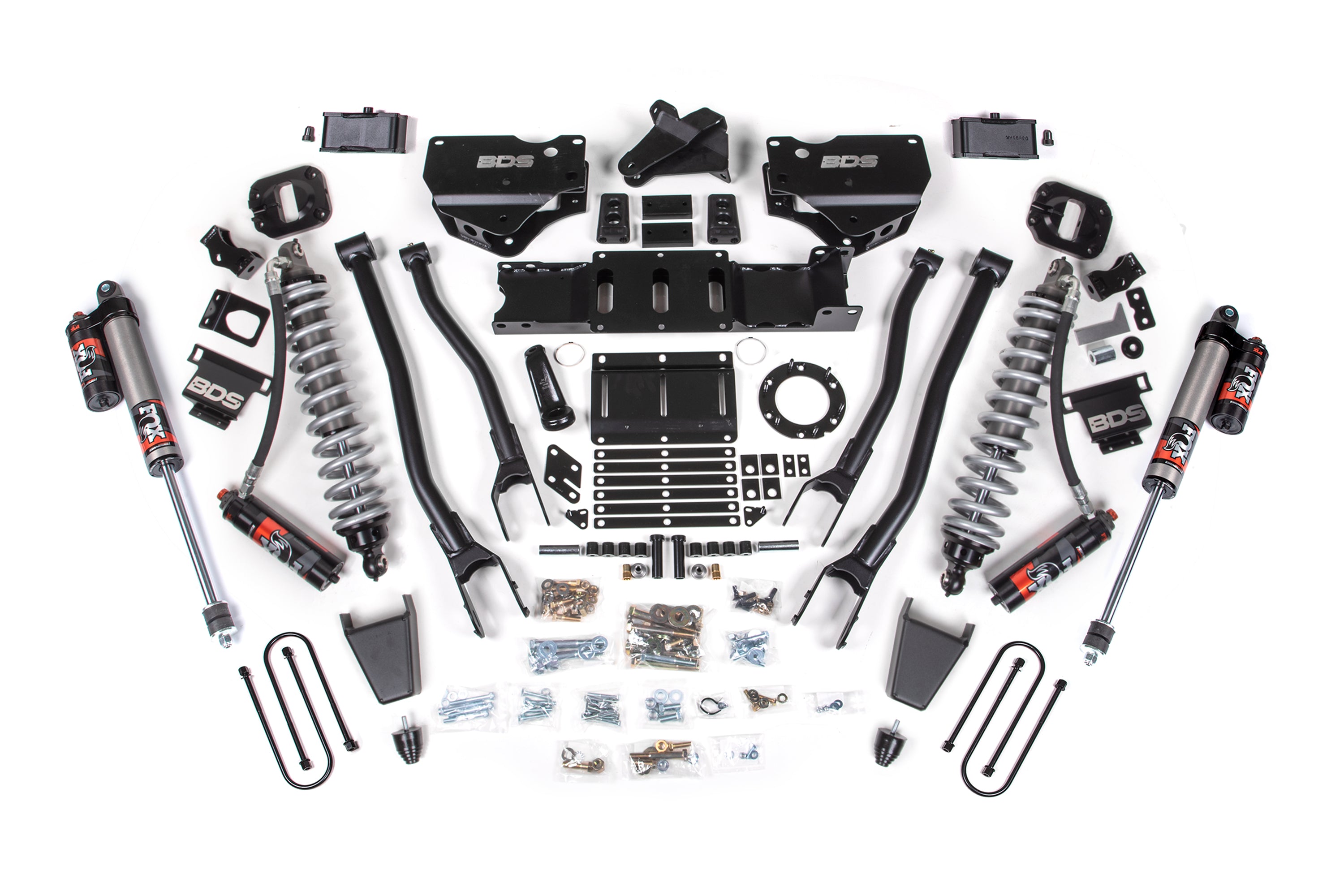 BDS 4” 4-Link Lift Kit w/ FOX 2.5 Performance Elite Coilovers – Ram 3500 4WD Diesel (2019–2024)