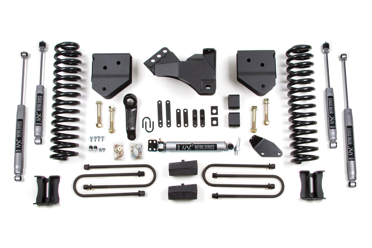 4 Inch Lift Kit | Ford F250/F350 Super Duty (05-07) 4WD | Gas - Leaf Springs / FOX 2.0 Performance Series
