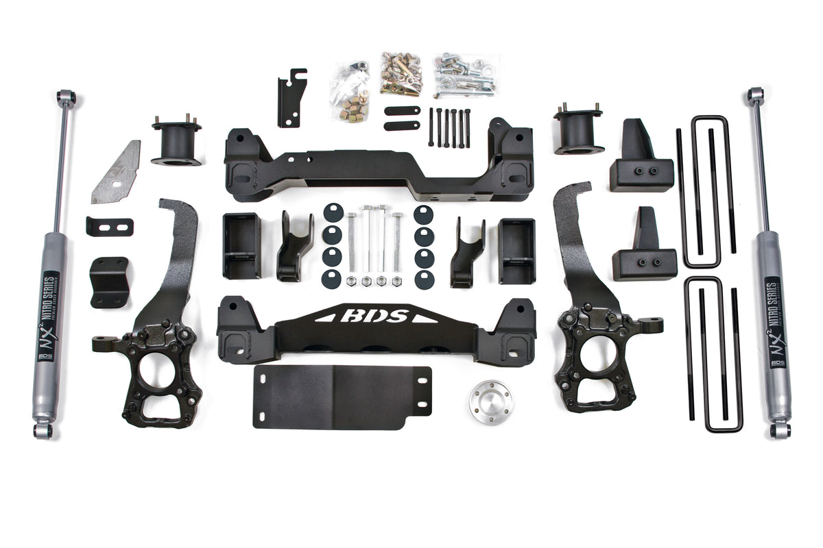 4 Inch Lift Kit | Ford F150 (15-20) 4WD - 3 Inch Block Kit / FOX 2.0 Performance Series