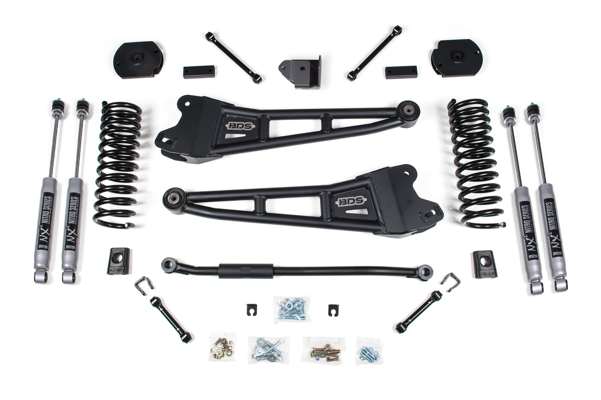 3 Inch Lift Kit w/ Radius Arm | Ram 2500 (14-18) and (2025) 4WD | Diesel - FOX 2.0 Performance Series