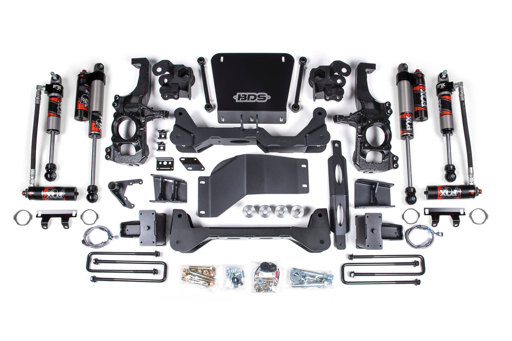 6.5 Inch Lift Kit | FOX Performance Elite | Chevy Silverado or GMC Sierra 2500HD/3500HD (20-26) 4WD - 6 Inch Block Kit With Overload