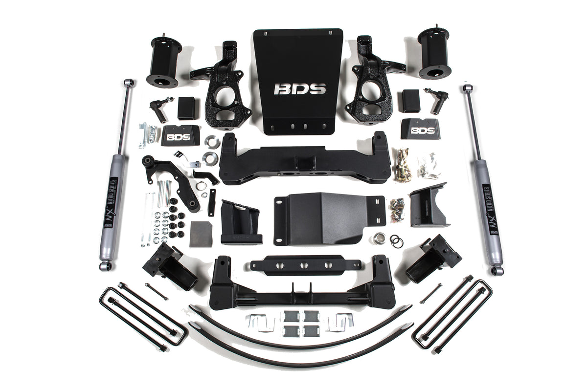 8 Inch Lift Kit | Chevy Silverado or GMC Sierra 1500 (14-18) 4WD - FOX 2.0 Performance Series / Cast Steel