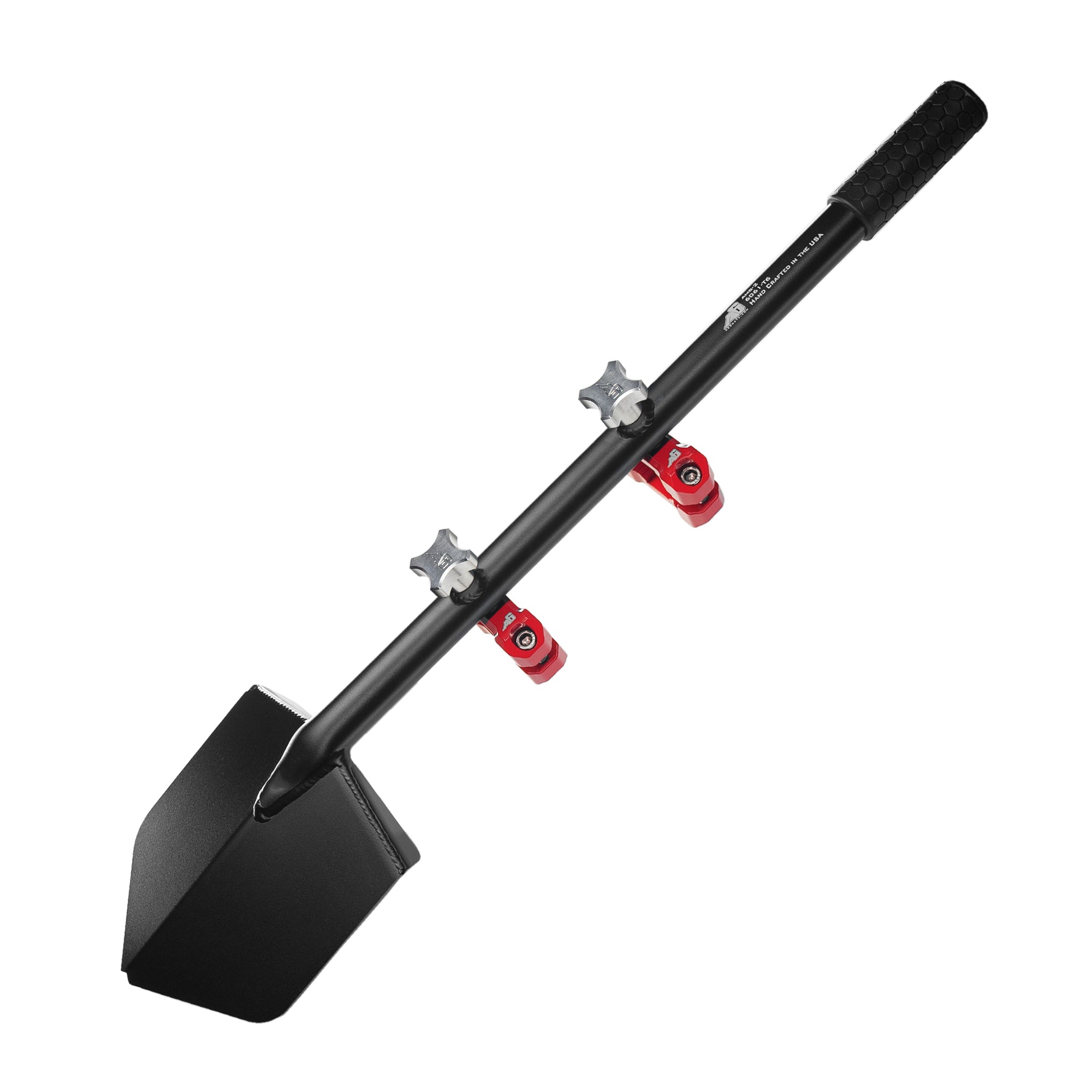 Shovel / Mount Combo - Black LONG Shovel / Red UMD with Knobs – image 2